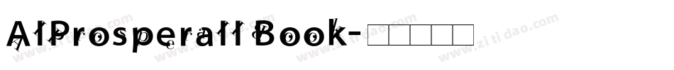 AIProsperaII Book字体转换